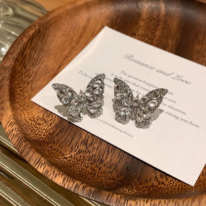 Ear Rhinestone Butterfly Cuff