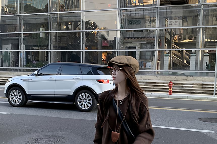 Plain Asymmetrical Sweater / Plain Long Shirt / High Waist Plain Wide Leg Pants / Set