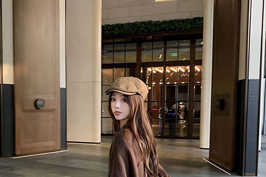 Plain Asymmetrical Sweater / Plain Long Shirt / High Waist Plain Wide Leg Pants / Set