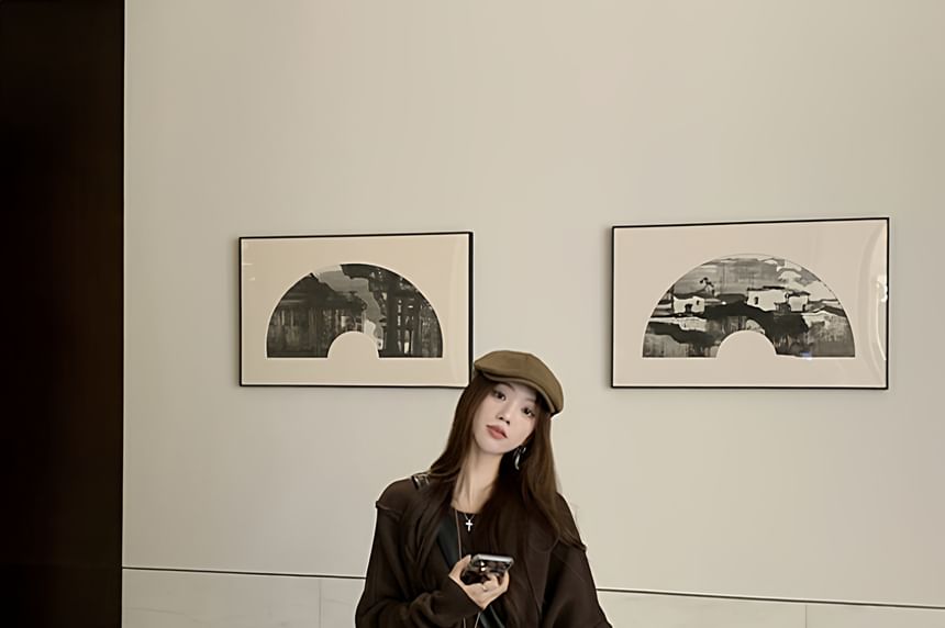 Plain Asymmetrical Sweater / Plain Long Shirt / High Waist Plain Wide Leg Pants / Set