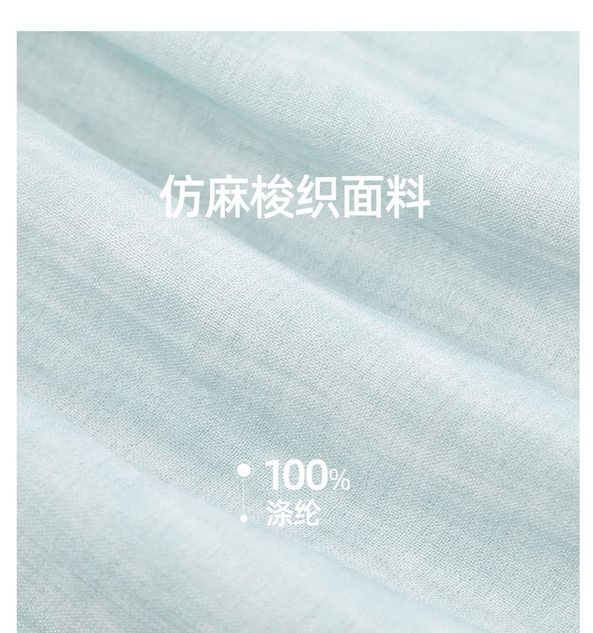 Long Sleeve V-Neck Plain Ruffle Tiered Midi A-Line Dress / V-Neck Plain Button Vest / Set