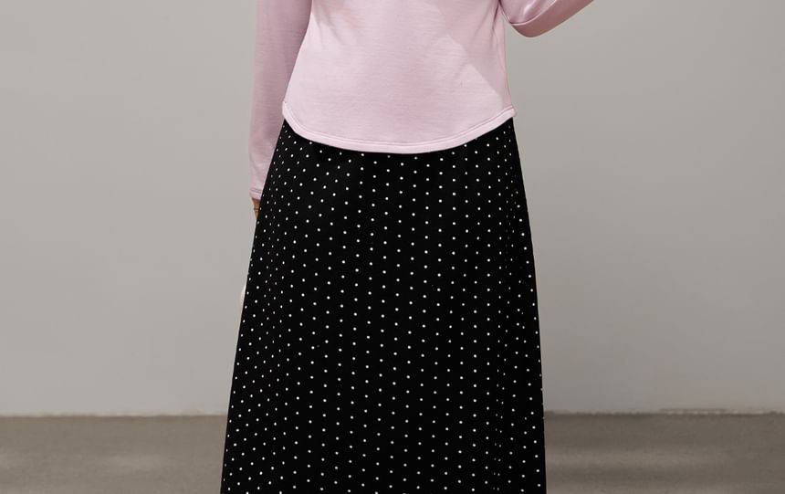 Long Sleeve V-Neck Plain Twist Ruched Top