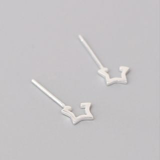Star 925 Silver Sterling Earring Open