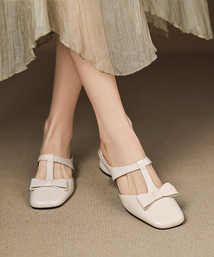 Light Slide Hollow Out Sheepskin Blue Sandals Splicing
