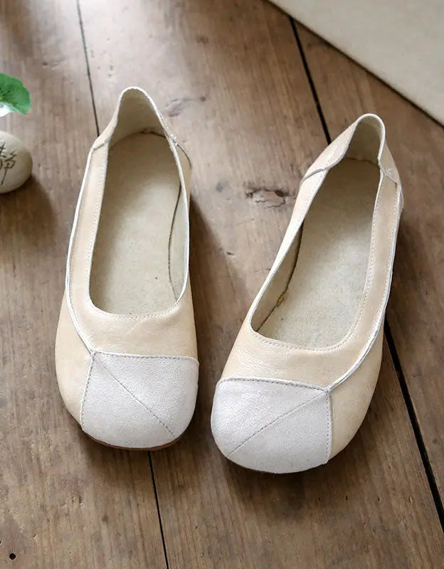 Light-weight Retro Leather Flats for Women Ada Fashion