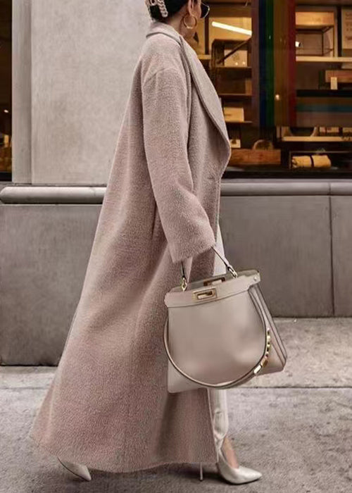 Manteau col kaki poches bouton printemps Peter Long Loose Pan