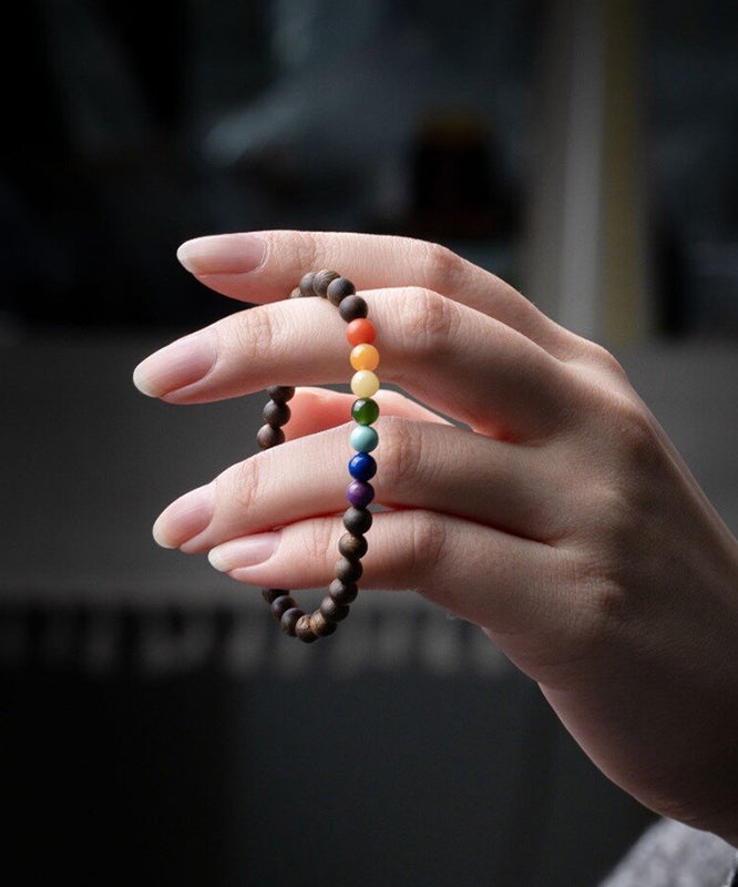 Bracelet Xiaomi en perles arc-en-ciel faites à la main YI047