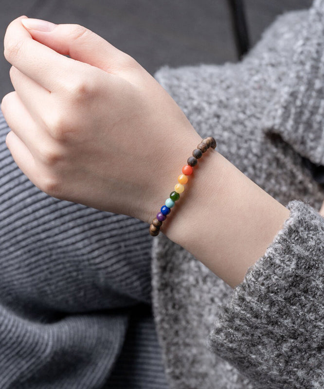 Bracelet Xiaomi en perles arc-en-ciel faites à la main YI047