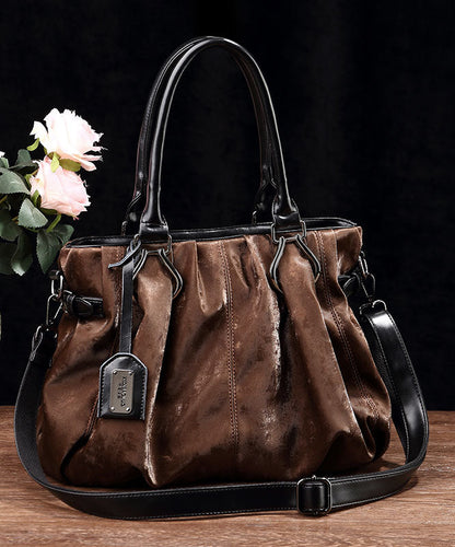 Black Modern Capacity Leather Tote Bag Large Calf
