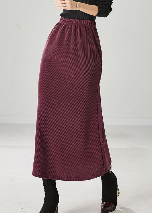 Modern Mulberry Silm Fit Corduroy Skirts Spring YU1047