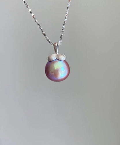 Anhänger Silber Bergperle Moderne Seide Klein Sterling Zirkon