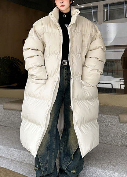 Neu Apricot Schal Reißverschlusstaschen Herren Langer Parka Winter RM003