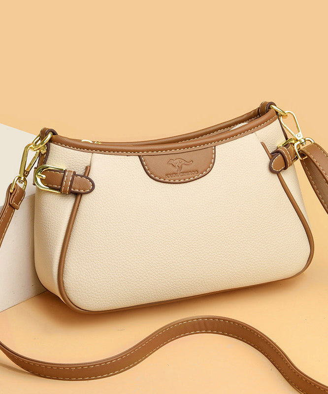Bag Durable CrossBody Beige New Calf Leather