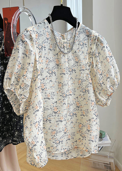 Print Cotton Black New Shirt Summer Button