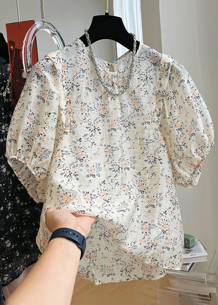 Print Cotton Black New Shirt Summer Button