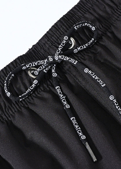 Shorts Up Herren Taille Neue Elastische Spitze Sommer Druck Schwarz Baumwolle