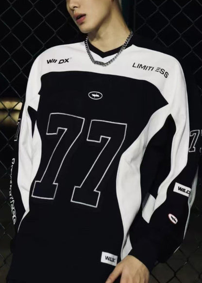 Chemise homme en coton patchwork noir à col montant, imprimé printemps