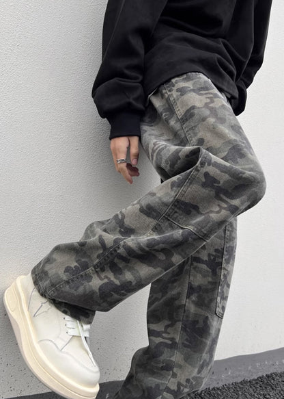 Camouflage Taille Männer Warme Hohe Frühling Taschen Neue Hosen