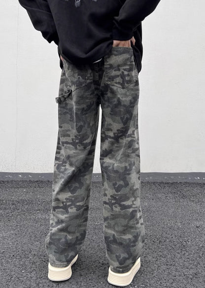 Camouflage Taille Männer Warme Hohe Frühling Taschen Neue Hosen
