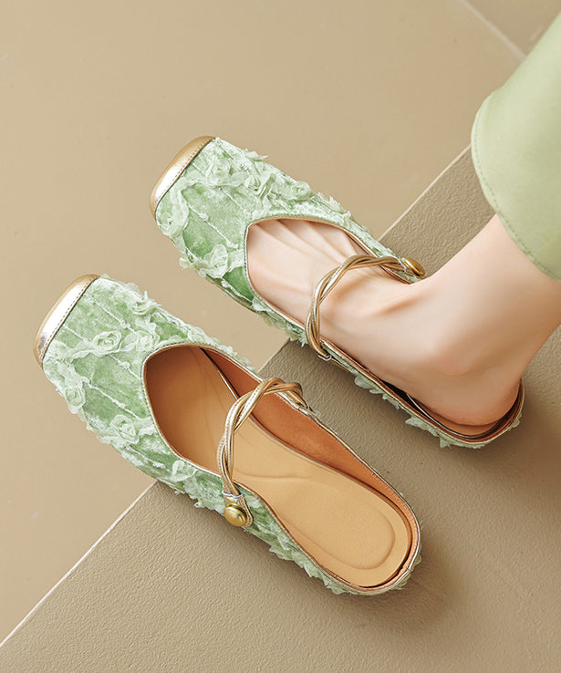 Ruffled New Apricot Style Cowhide Leather Chinese Fashion Print