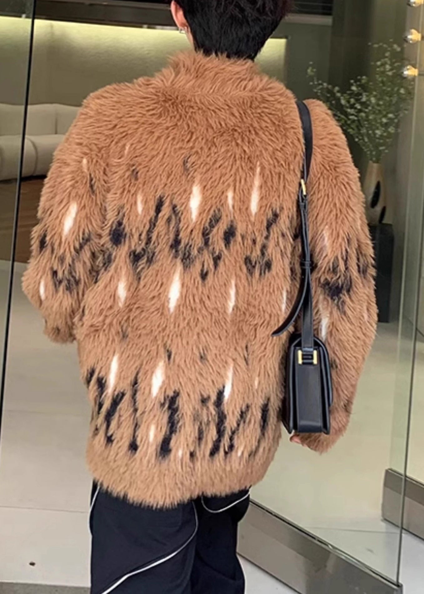 Neu Kaffee Rollkragen Dicken Nerz Samt Männer Pullover Winter RC029