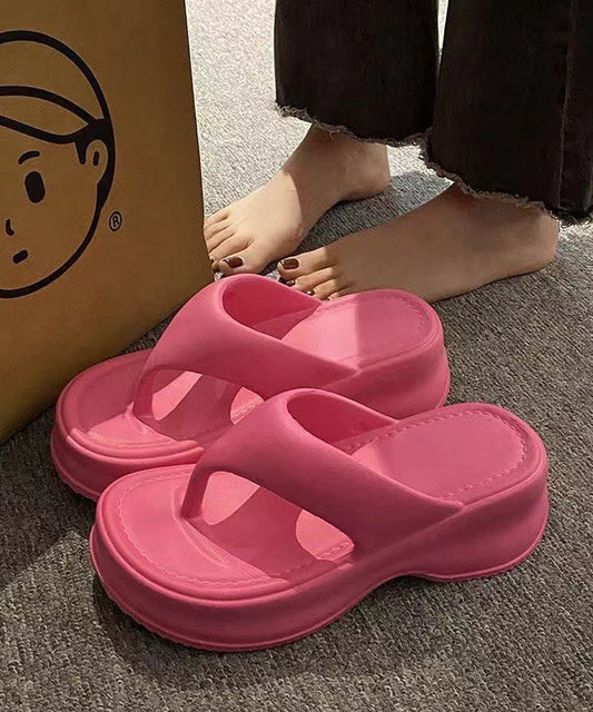 Comfy Rose Platform Flops Flip New