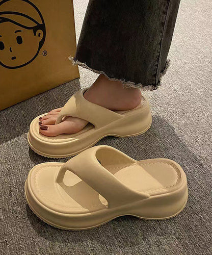 Comfy Rose Platform Flops Flip New