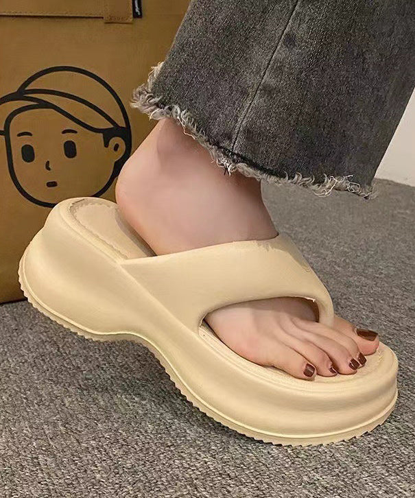 Comfy Rose Platform Flops Flip New