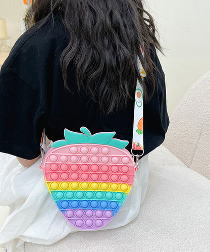 Nouveau sac messager arc-en-ciel tendance et mignon pour enfants IU014