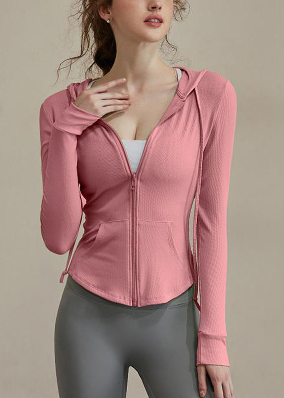 Mäntel Lack Kapuze Grün Neu Reißverschluss Krawatte Yoga