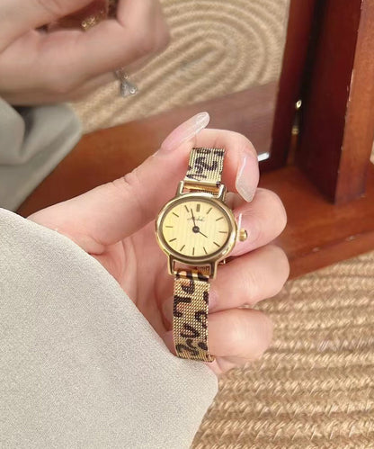 Uhrwerk Leopard Uhren Edelstahl Schwarz Neu Quarz