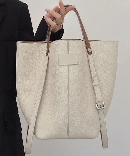 Bucket Capacity Minimalist Large New Bag Beige