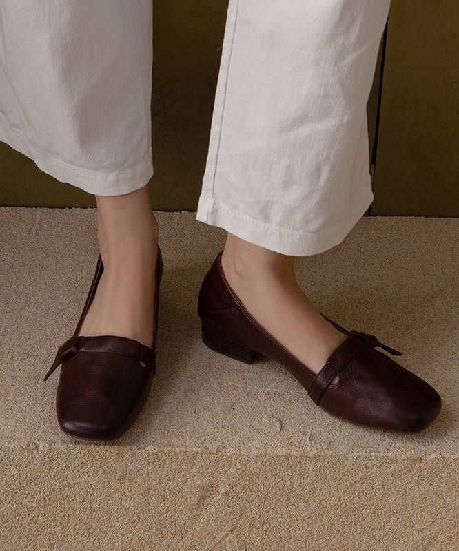 Schuhe Rot Flache Rindsleder Neue Bequeme Spleißen Leder