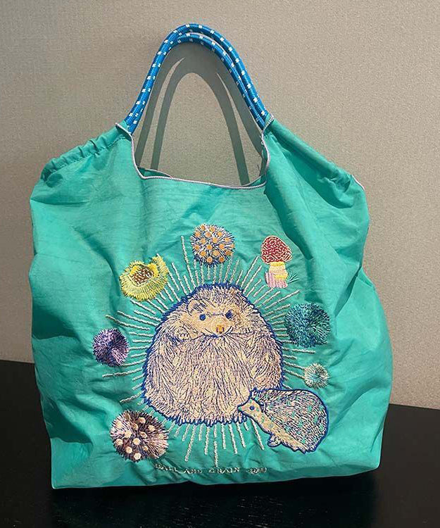 New Style Embroidery Large Capacity Nylon Shopping Bag SX1014