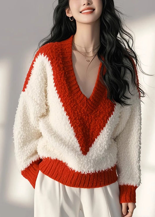 Hauts confortables en patchwork, blancs et moelleux, nouveau tricot de printemps