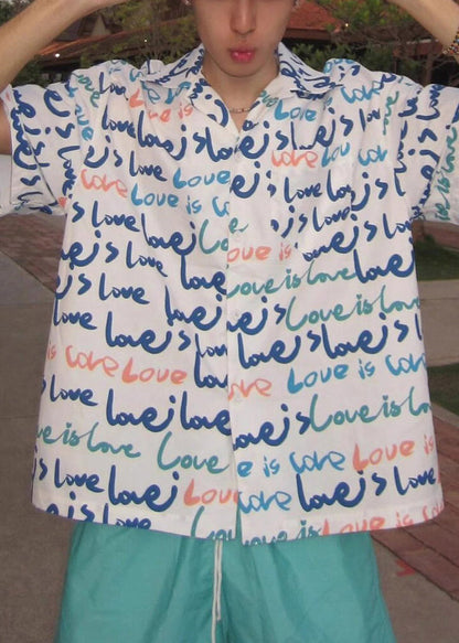 Chemises blanches imprimées pour hommes, nouvelles poches, coton, été