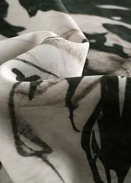 Neu Gelb Druck Sommer Herren Öffnen Taste T Seite Seide Hemd