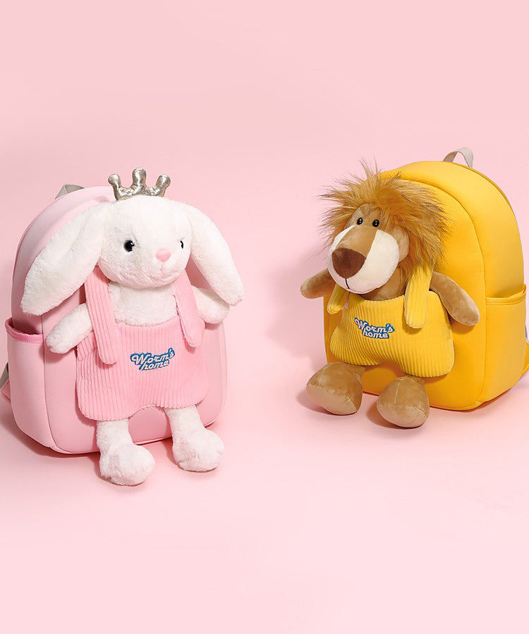 Neuartiger, robuster, rosa Cartoon-Kinder-Rucksack IU020