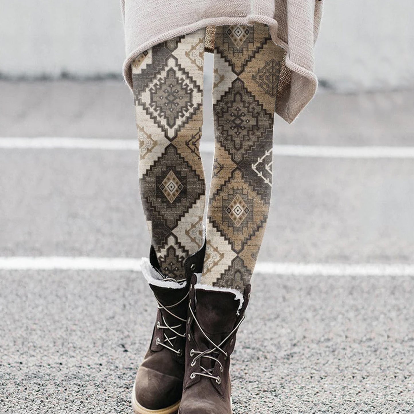 Tight Ethnic Casual Pants BB26