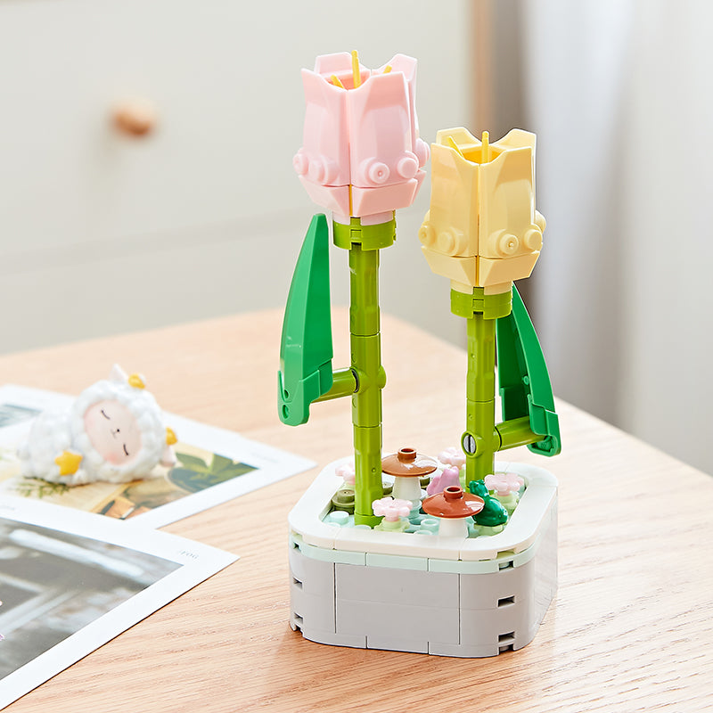 DIY Blumentopf-Baustein