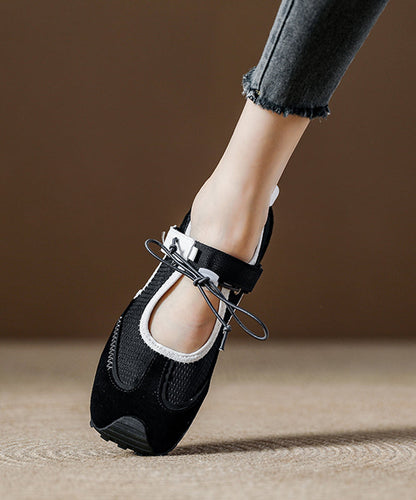 Flache Spleißen Frauen Atmungsaktive Schuhe Orange Mesh Boutique