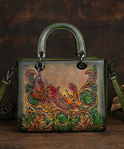 Sac fourre-tout en bandoulière en relief fait main de style chinois original HJ1024