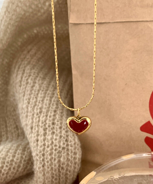 Pendant Stainless Design Glaze Love Steel Drip Original Gold