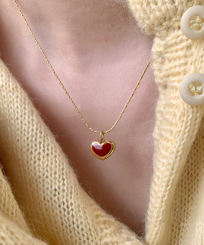 Pendant Stainless Design Glaze Love Steel Drip Original Gold