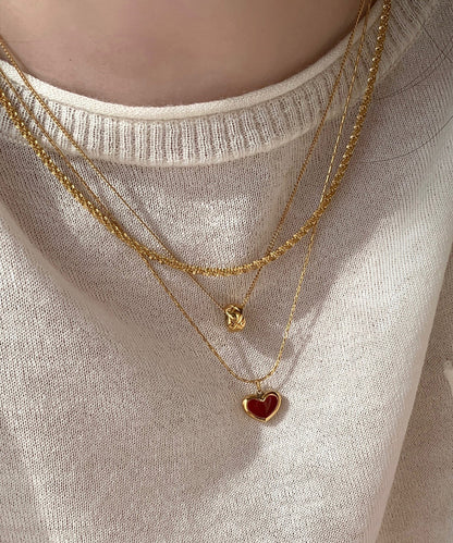 Pendant Stainless Design Glaze Love Steel Drip Original Gold