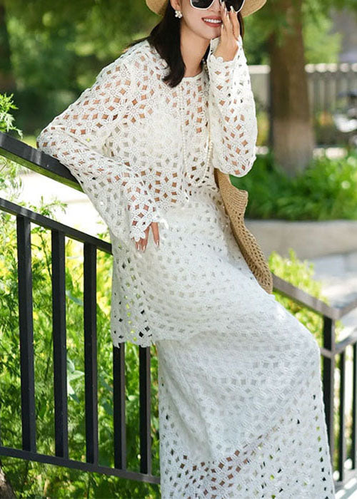 Hohles weißes Originalstück Solid Out Set Two Fall