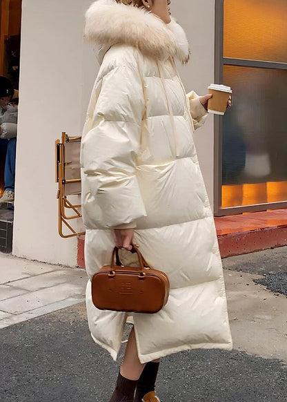 Plus Size Army Green Raccoon Hair Button Collar Long Parkaer Winter RD20