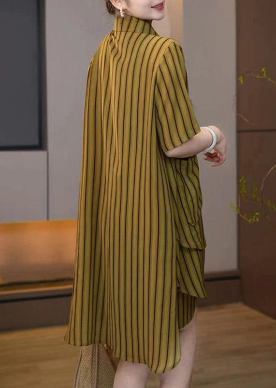 Plus Sets Size Summer Women Pieces Striped Asymmetrical 2