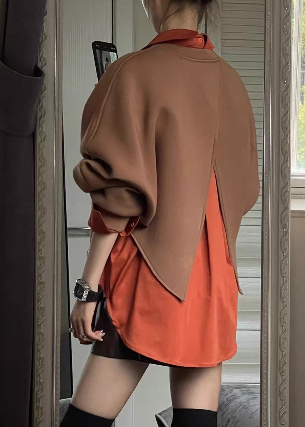 Kragen Peter Shirts Größe Plus und Stück Sweatshirt Kaffee Zwei Pfanne