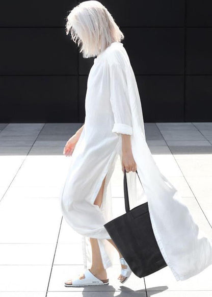 Hemden 50+ Plus Baumwolle Größe Übergröße Weiß Lang Offen UPF Seite